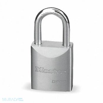 MASTER LOCK Keyed Padlock 29/32 in Rectangle Silver, 4YH36