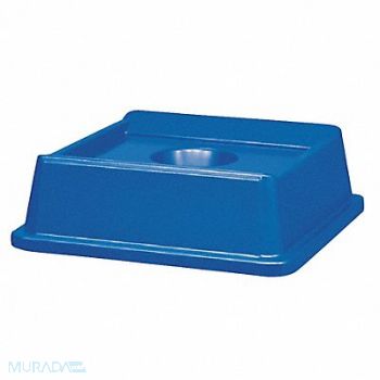 RUBBERMAID COMMERCIAL PRODUCTS Bottle/Can Recycling Top Plastic Blue, 4YJ52
