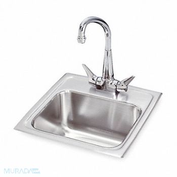 Elkay Bar Sink Pkg Rect 12inx9-1/4inx7in, 4YJ88