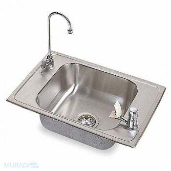 Elkay Sink Rect 15-3/4inx14inx6-3/8in, 4YJ89