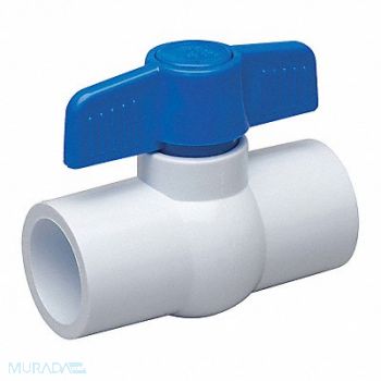 GRAINGER APPROVED PVC Ball Valve Inline Socket 1, 4YLH8