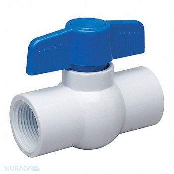 GRAINGER APPROVED PVC Ball Valve Inline FNPT 1-1/4, 4YLJ6