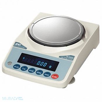 A D WEIGHING Precision Balance SS Platform 3200g Cap., 4YMH4