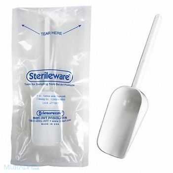 SP SCIENCEWARE Sampler Scoop 4 oz Wht Polystyrene PK100, 4YMR9