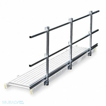 WERNER Guard Rail and Toe Board System 12 ft W, 4YN56