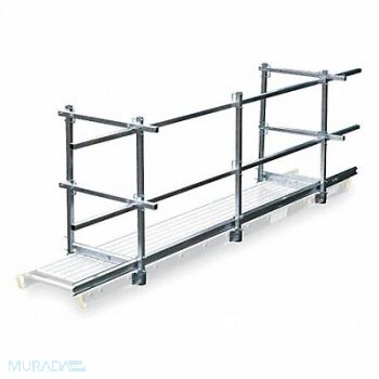 WERNER Guard Rail and Toe Board System 12 ft L, 4YN57