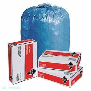 TOUGH GUY Trash Bags 95 gal Blue PK50, 4YPD1