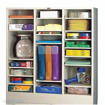 TENNSCO Literature Sorter Letter Size Light Gray, 4YTC8