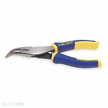 IRWIN VISE-GRIP Bent Long Nose Plier 6 L Serrated, 4YU73