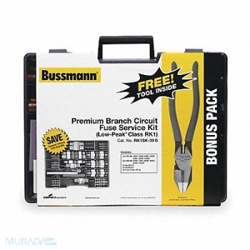 BUSSMANN Fuse Kit 39 Fuse Class RK-1, 4YY92
