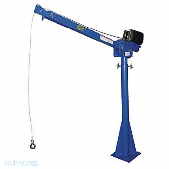 VESTIL Davit Crane 2000 lb 115VAC Reach 52-87In, 4ZB21