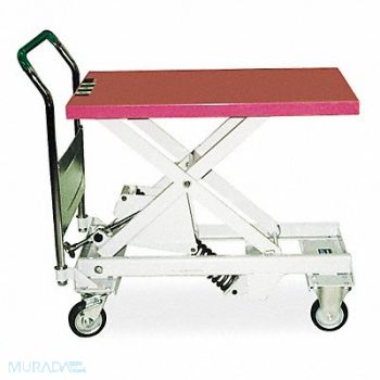 SOUTHWORTH Scissor Lift Cart 1100 lb Steel Fixed, 4ZC02