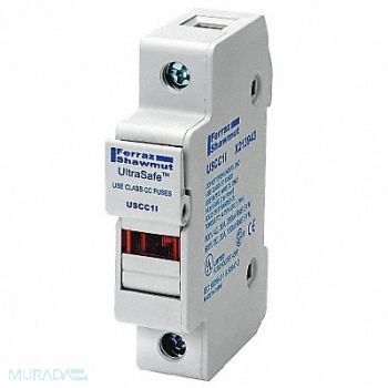 MERSEN Fuse Block 0 to 30A Class CC 1 Pole, 4ZCP8