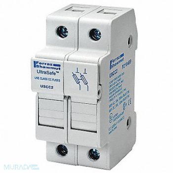 MERSEN Fuse Block 0 to 30A Class CC 2 Pole, 4ZCP9