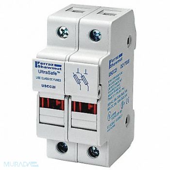 MERSEN Fuse Block 0 to 30A Class CC 2 Pole, 4ZCR1