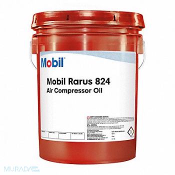 MOBIL Compressor Oil 5 gal Pail 10 SAE Grade, 4ZF39