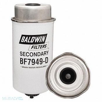 BALDWIN FILTERS Fuel Filter 7-21/32 x 3-1/2 x 7-21/32 In, 4ZJJ7