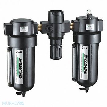 SPEEDAIRE Filter/Regulator/Lubricator 3pcs 275 cfm, 4ZM01