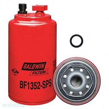 BALDWIN FILTERS Fuel Filter 7-3/8 x 3-11/16 x 7-3/8 In, 4ZPU7