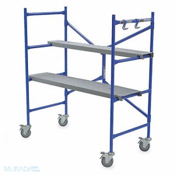 WERNER Portable Scaffold 4 ft H Steel, 4ZY17