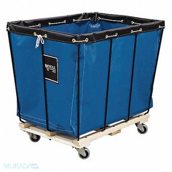 ROYAL BASKET TRUCKS Knock Down Basket Truck 12 Bu Blue Vinyl, 4ZZ48