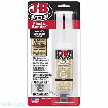 J-B WELD Epoxy Adhesive Syringe 1 1 Mix Ratio, 39F870