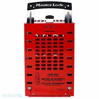 MASTER LOCK Group Lockout Box 14 Locks Max Red, 2CJL1