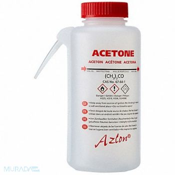 DYNALON Printed Wash Bottle LDPE 500 mL PK5, 800JX8