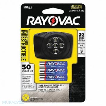 RAYOVAC Led Headlamp w/ Cloth Straps, 506M02