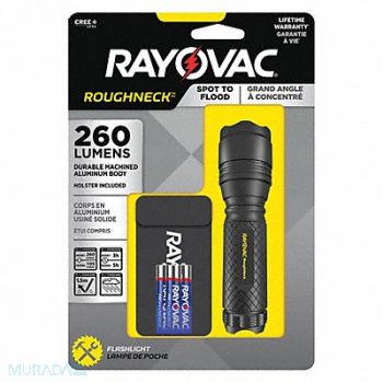 RAYOVAC LED Flashlight 320 Lumens Metal, 506M09