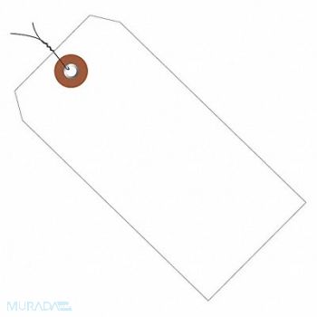 PARTNERS BRAND WiredPlasticShpngTag 4-3/4 x2-3/8 PK100, 50AE64
