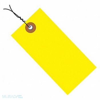TYVEK Wird Shpng Tag 4-3/4 x2-3/8 Yllw PK100, 50AG52