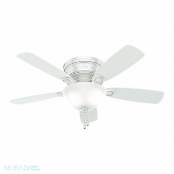 HUNTER Low Profile Ceiling Fan 48 White, 50AH84