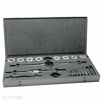 CLE-LINE Tap/Die Set 19pc UNC UNF, 50CA08