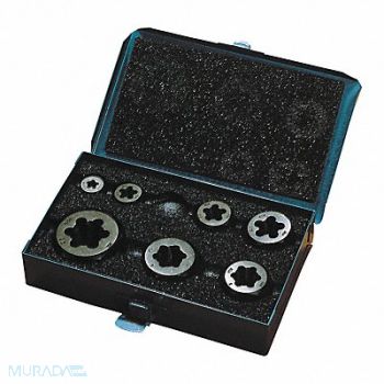 CLE-LINE Die Set Metric HSS 7pc, 50CA77