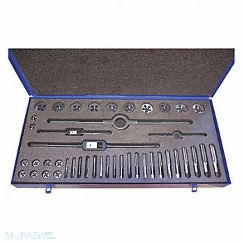 CLE-LINE Tap/Die Set 44pc UNC UNF, 50CC34