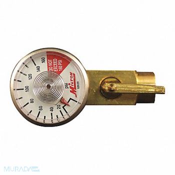 MILTON Pneumatic Flow Control Valve Gage, 50DY49