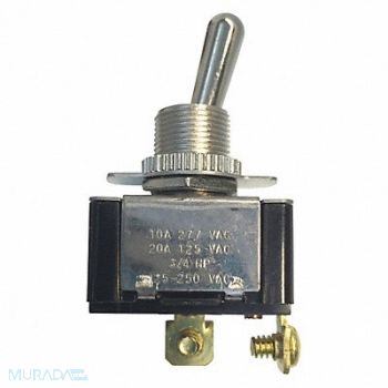 GARDNER BENDER Toggle Switch SPST 20A 125VAC On/Off, 50HY15
