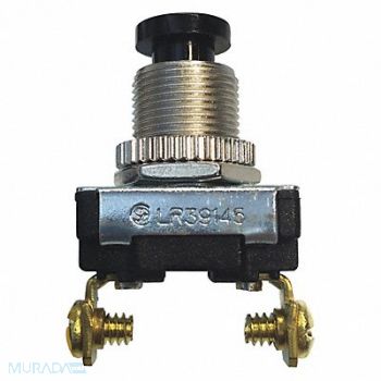 GARDNER BENDER Switch Push On/Off SPST 6A 120VAC, 50HY34