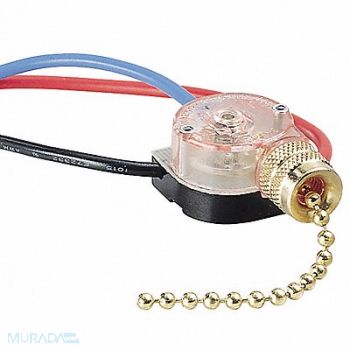 GARDNER BENDER Pull Switch Brass SPTT, 50HY47