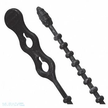 GARDNER BENDER Beadle Wraps 12 in Black 70 lb PK15, 50HZ02