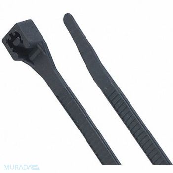 GARDNER BENDER Cable Tie 14 75 lb Black PK100, 50HZ69