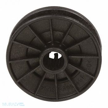 WHIRLPOOL Washer Motor Pulley 2-3/8 Dia Black, 50JW36