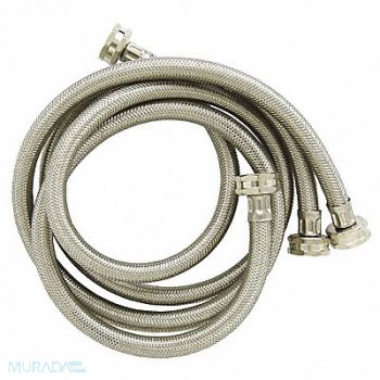 EZ-FLO EASTMAN Hose 4 ft Stainless Steel PK2, 50JX70