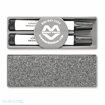 MAGNA VISUAL INC. Magnetic Felt Eraser w/2 Black Markers, 50KA47