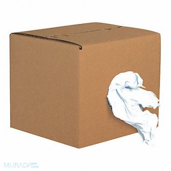 PARTNERS BRAND Box of Rags Reclaimed White Knit PK70, 50KY37