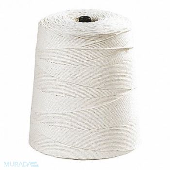 PARTNERS BRAND Cotton Twine 8-Ply 20 lb White, 50LV59