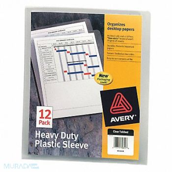 AVERY Plastic Sleeves Clear PK12, 50MW14