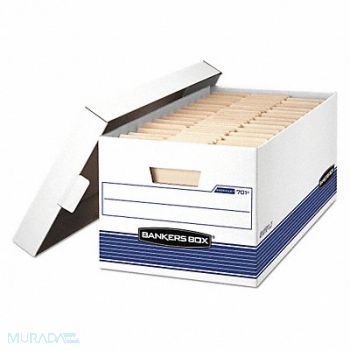 BANKERS BOX Storage File Box Letter PK12, 50MY46