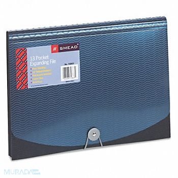 SMEAD Folder Expanding 12 Pocket Folder Black, 50YA16